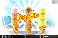 Bonus Big Win de Sunny Scoop, machine à sous glace