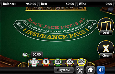 Blackjack en ligne sur votre iPad !