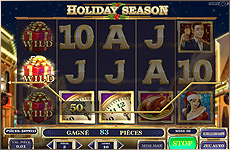 Obtenez les bonus de Noël sur le jeu d'argent Holiday Season !