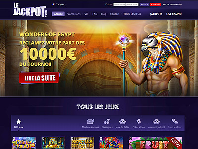 Casino en ligne avec bonus de bienvenue : Casino Le Jackpot