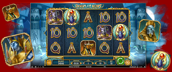 Une ambiance unique et des bonus incroyables sur la slot Play'n Go : Doom of Egypt !