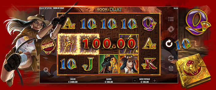 Découvrez des secrets oubliés et remportez le jackpot sur la machine à sous Book of Duat !