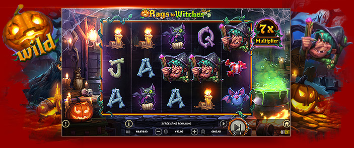 Célébrez Halloween avec Rags to Witches, la nouvelle machine à sous Betsoft Gaming !