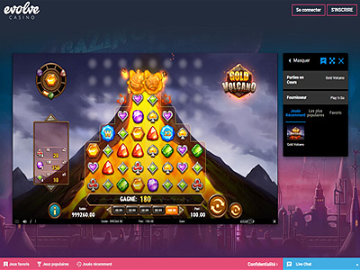 Bonus casino en ligne jeu d'argent Evolve