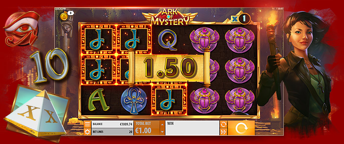 Partez pour l'Egypte dans la nouvelle slot Ark of Mystery de Quickspin !