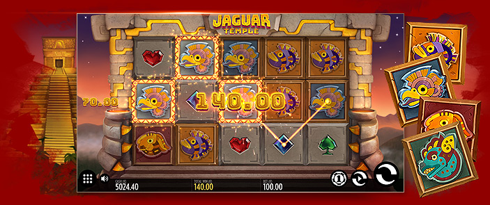 Machine à sous thème Aztec de Thunderkick : Jaguar Temple !