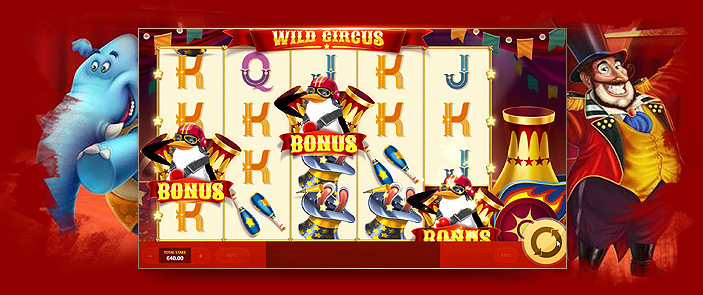 Wild Circus, une machine à sous Red Tiger sur le thème du Cirque !