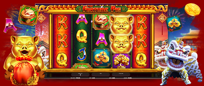 Fêtez le Nouvel An Chinois et l'année du cochon avec la machine à sous The Fortune Pig !