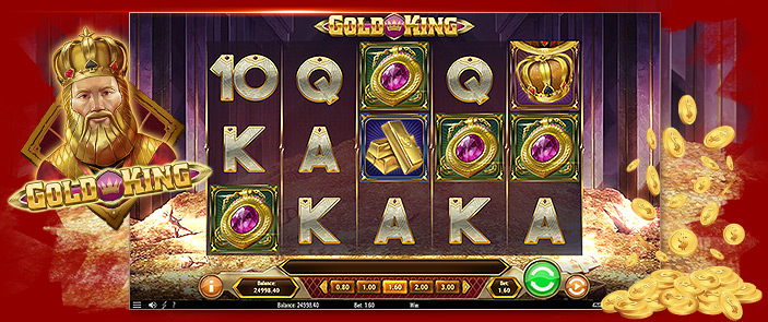 Machine à sous Play'n Go facile et sécurisée : Gold King !