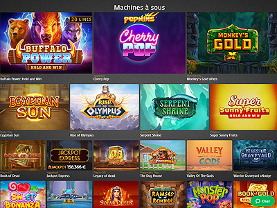 De nombreuses machines à sous sont disponibles sur le casino Extra !