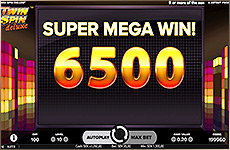 Remportez le Super Mega Win sur la machine à sous Twin Spin Deluxe !